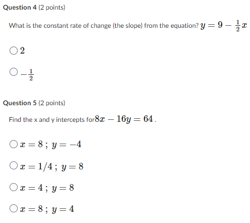 Question 1 (2 points) A relation defines the