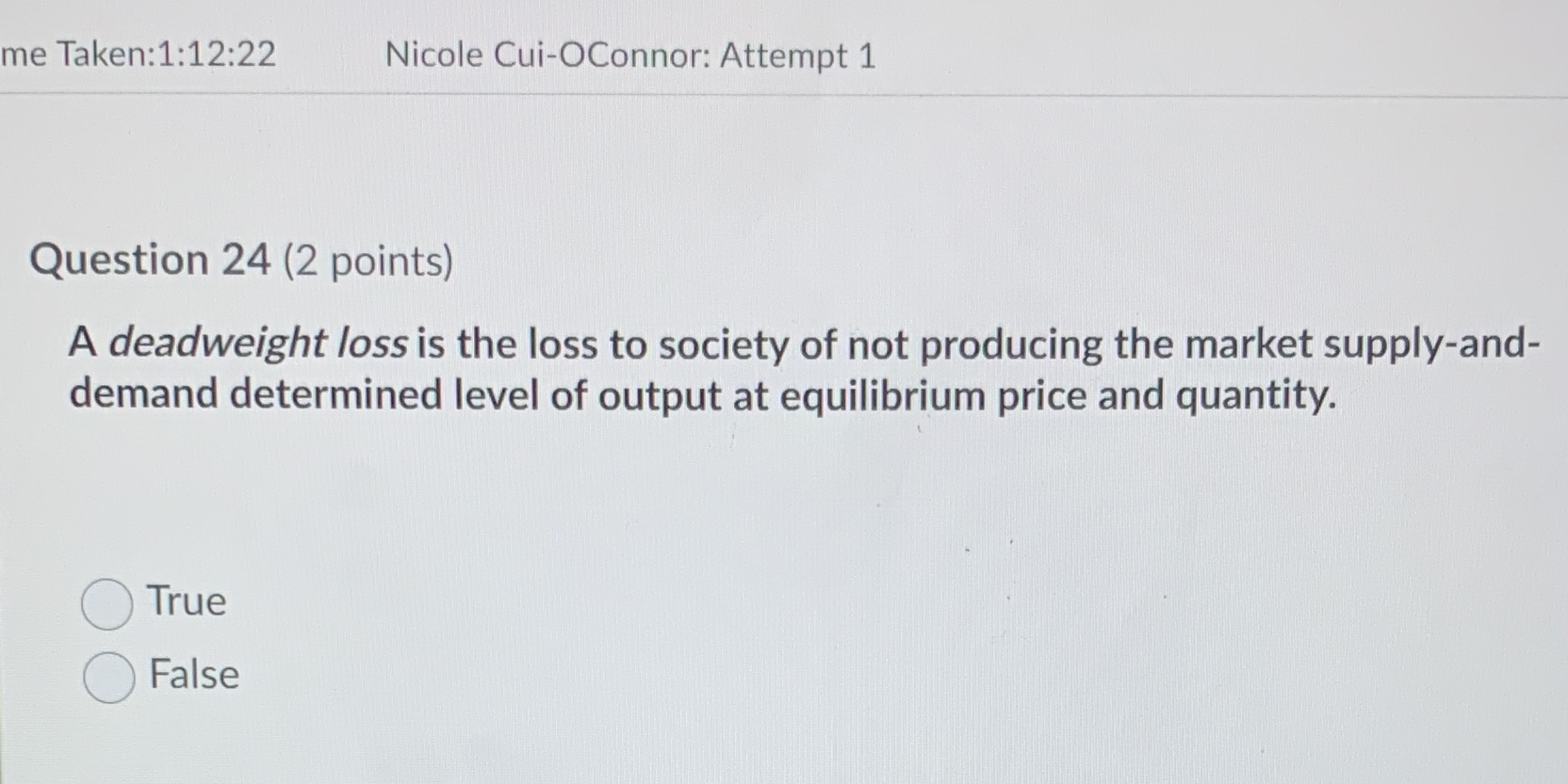 me Taken: 1:12:22 Nicole Cui-OConnor: Attempt 1