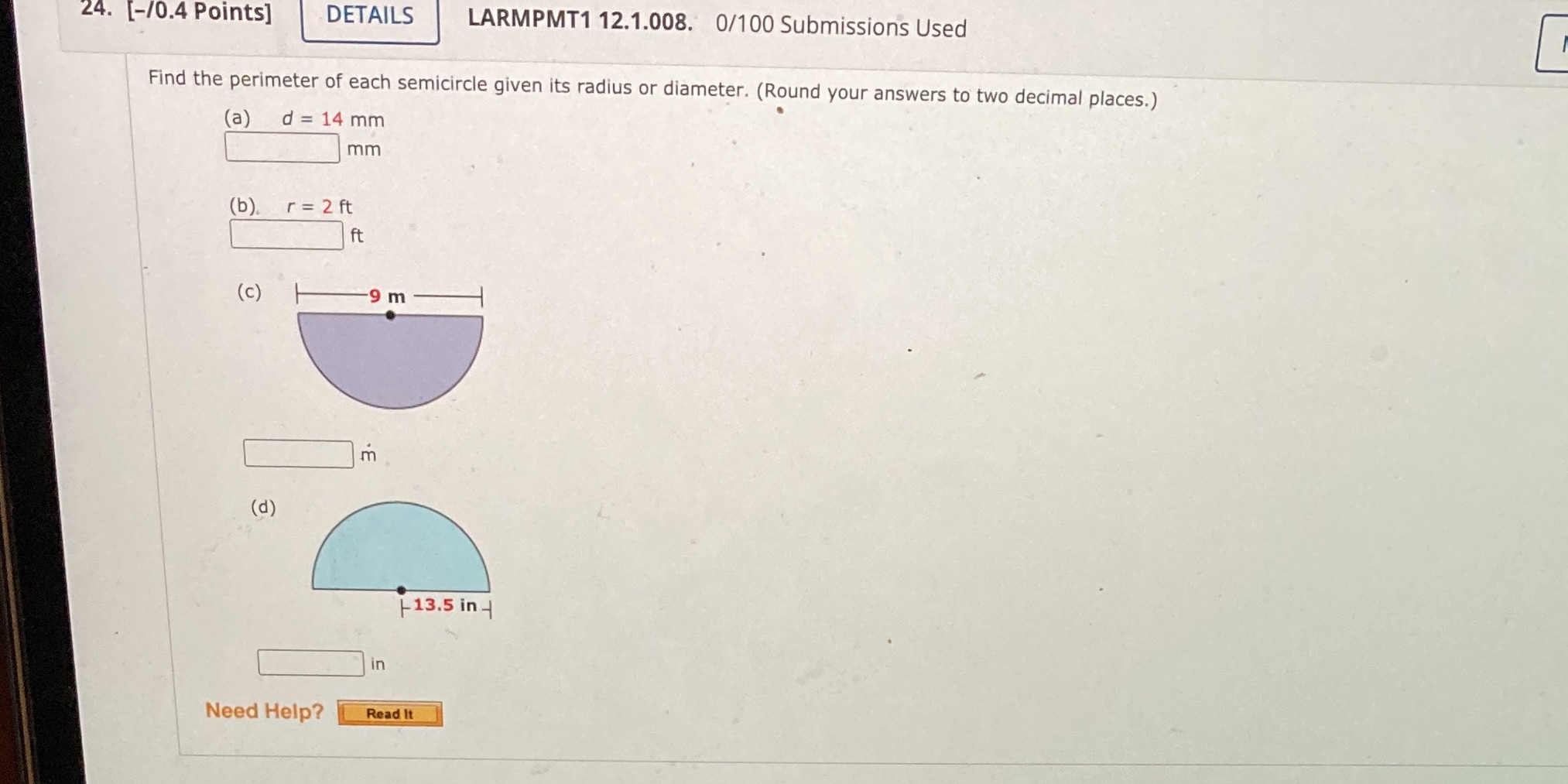 24. [-/0.4 Points] DETAILS LARMPMT1 12.1.008.