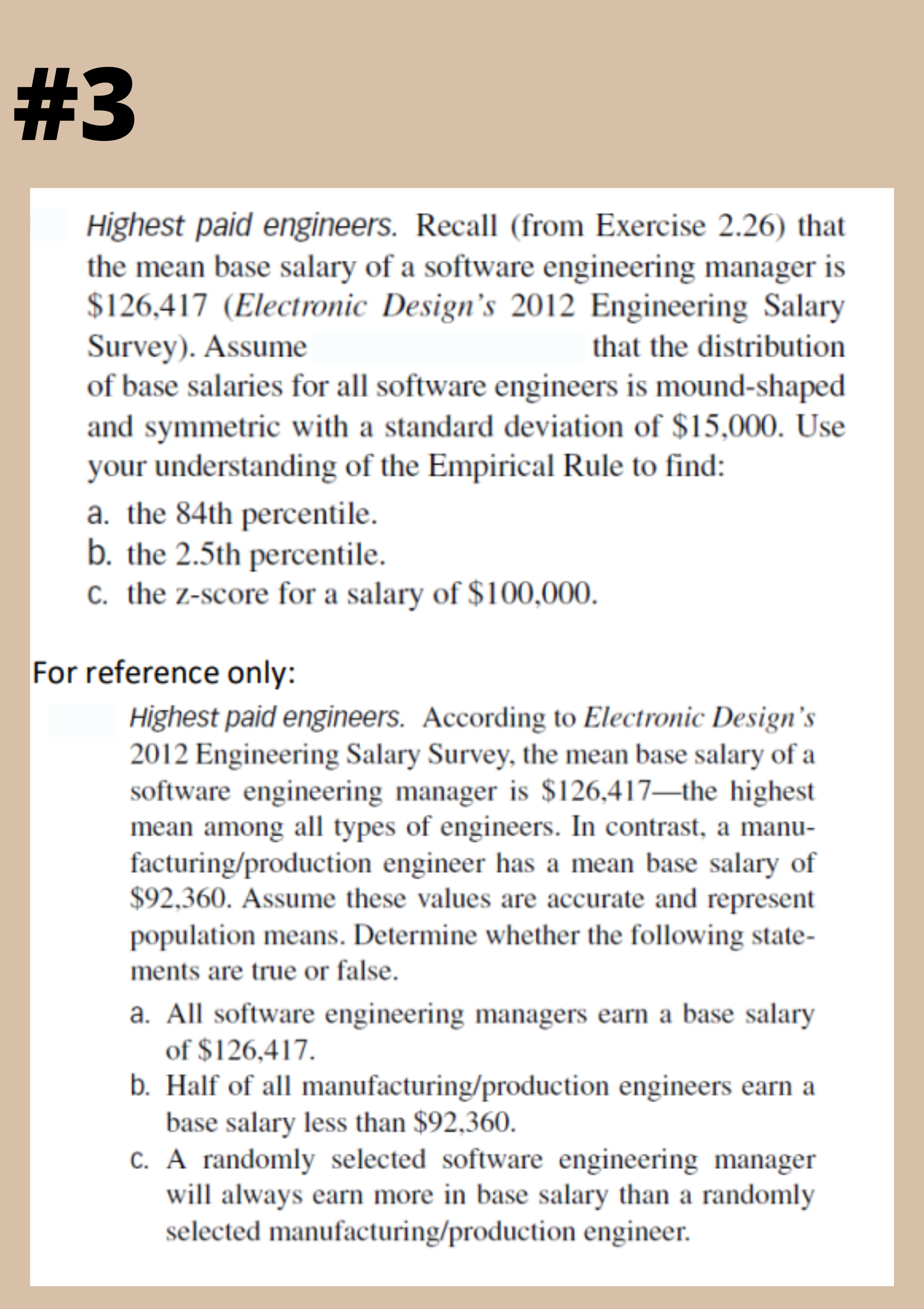 Highest paid engineers. Recall (from Exercise
