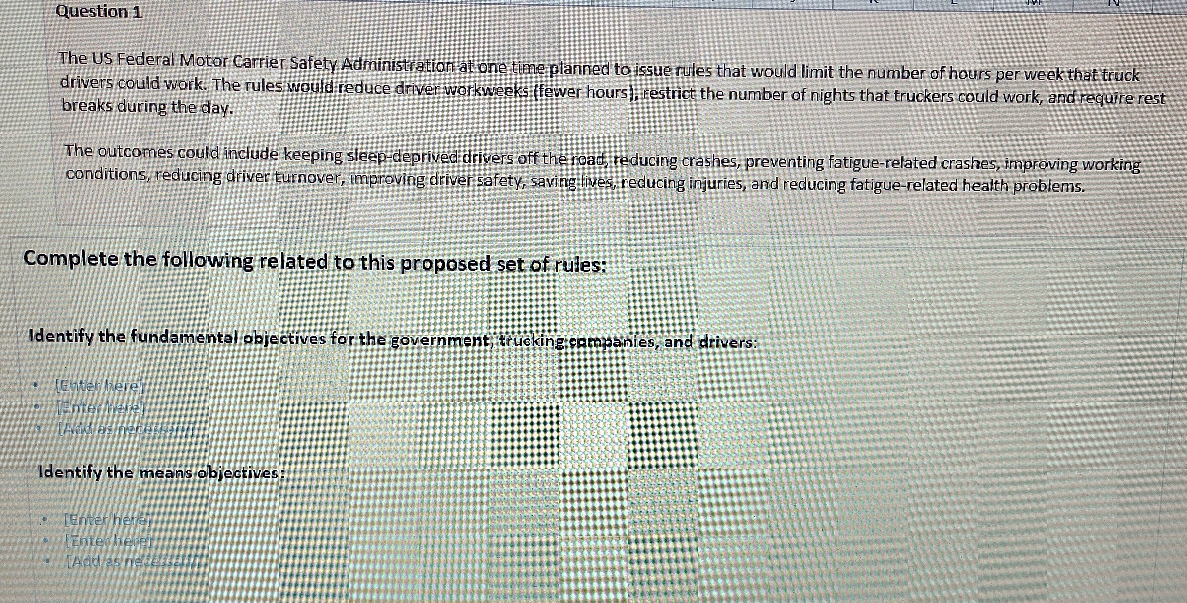 I am working on an assignment and I am having