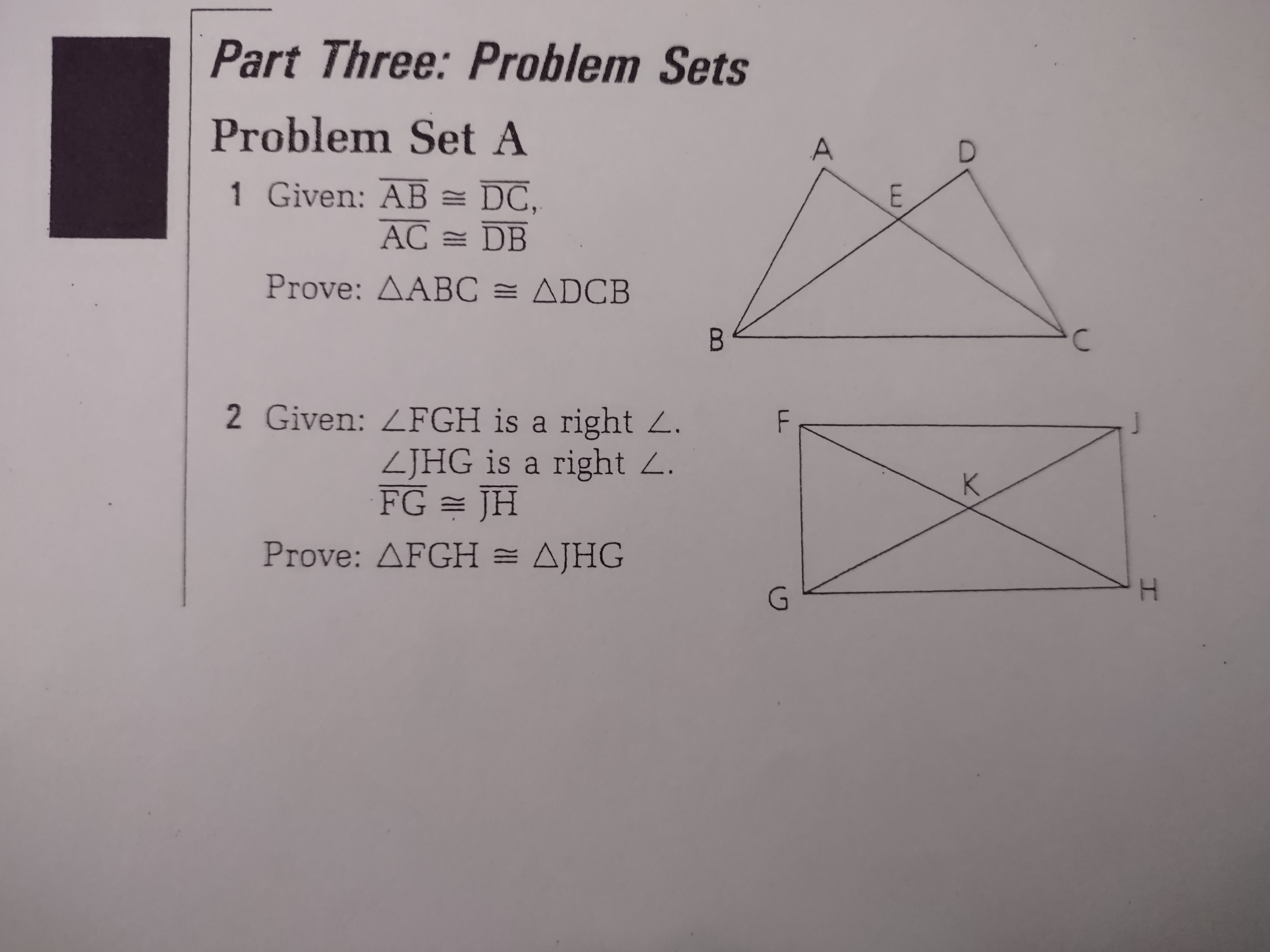 \f\fPart Three: Problem Sets Problem Set A A D 1