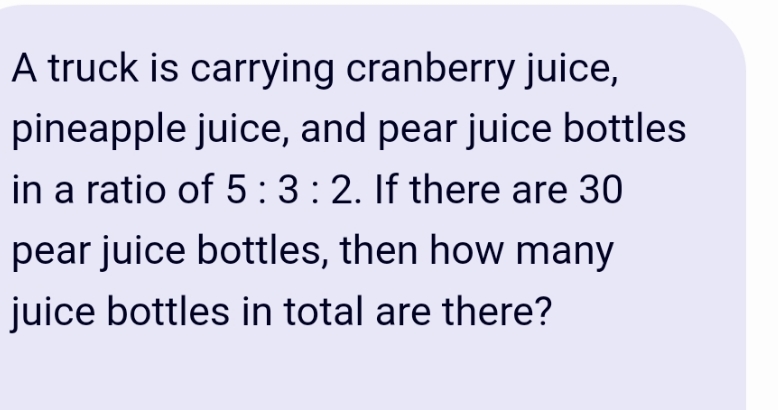 how to calculate A truck is carrying cranberry