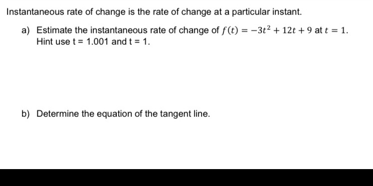 Do not use derivatives for your solutions. This