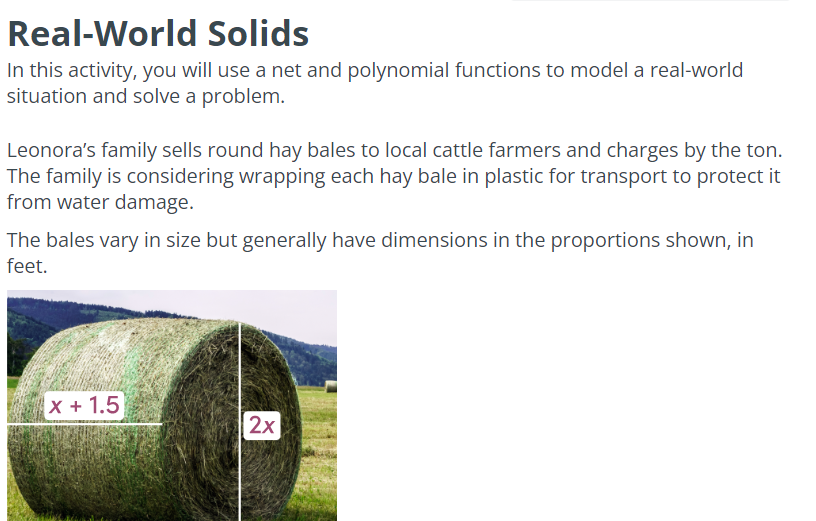 Real-World Solids In this actiyityr you will use
