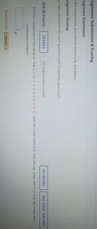 can you help? signment Submission & Scoring