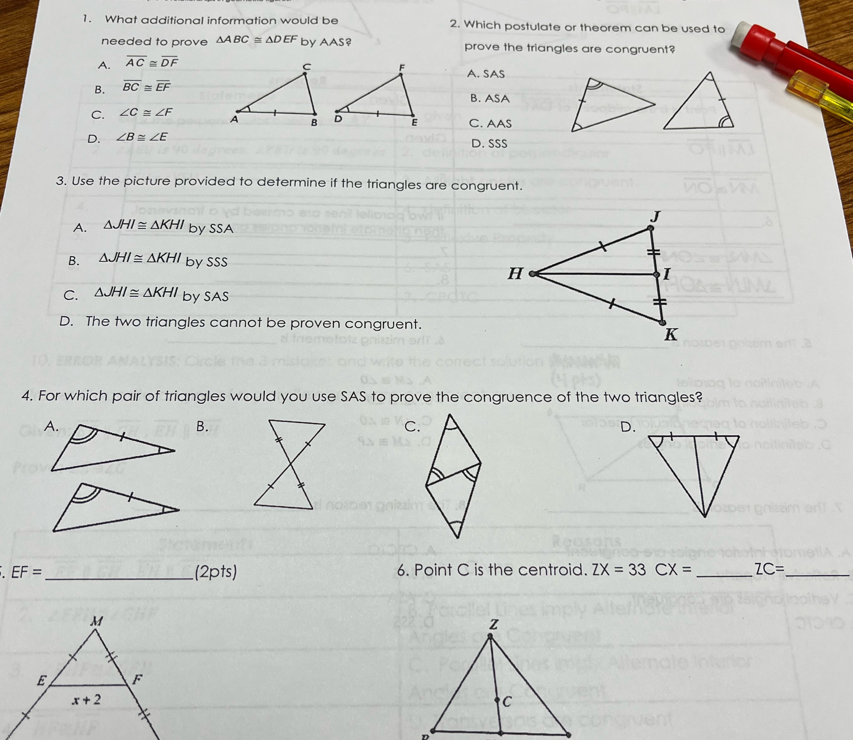 1. What additional information would be 2. Which