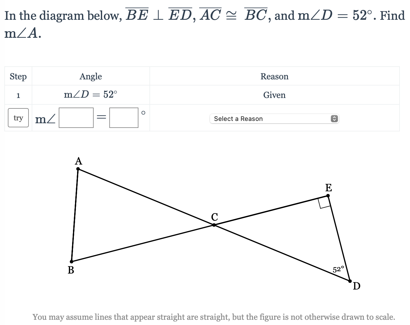 1. Given I | m | n, find the value of x. m 630