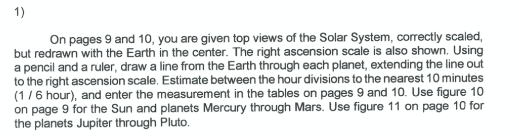 1) 0n pages 9 and 10, you are given top views of