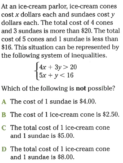At an ice-cream parlor, ice-crown cones cost .1: