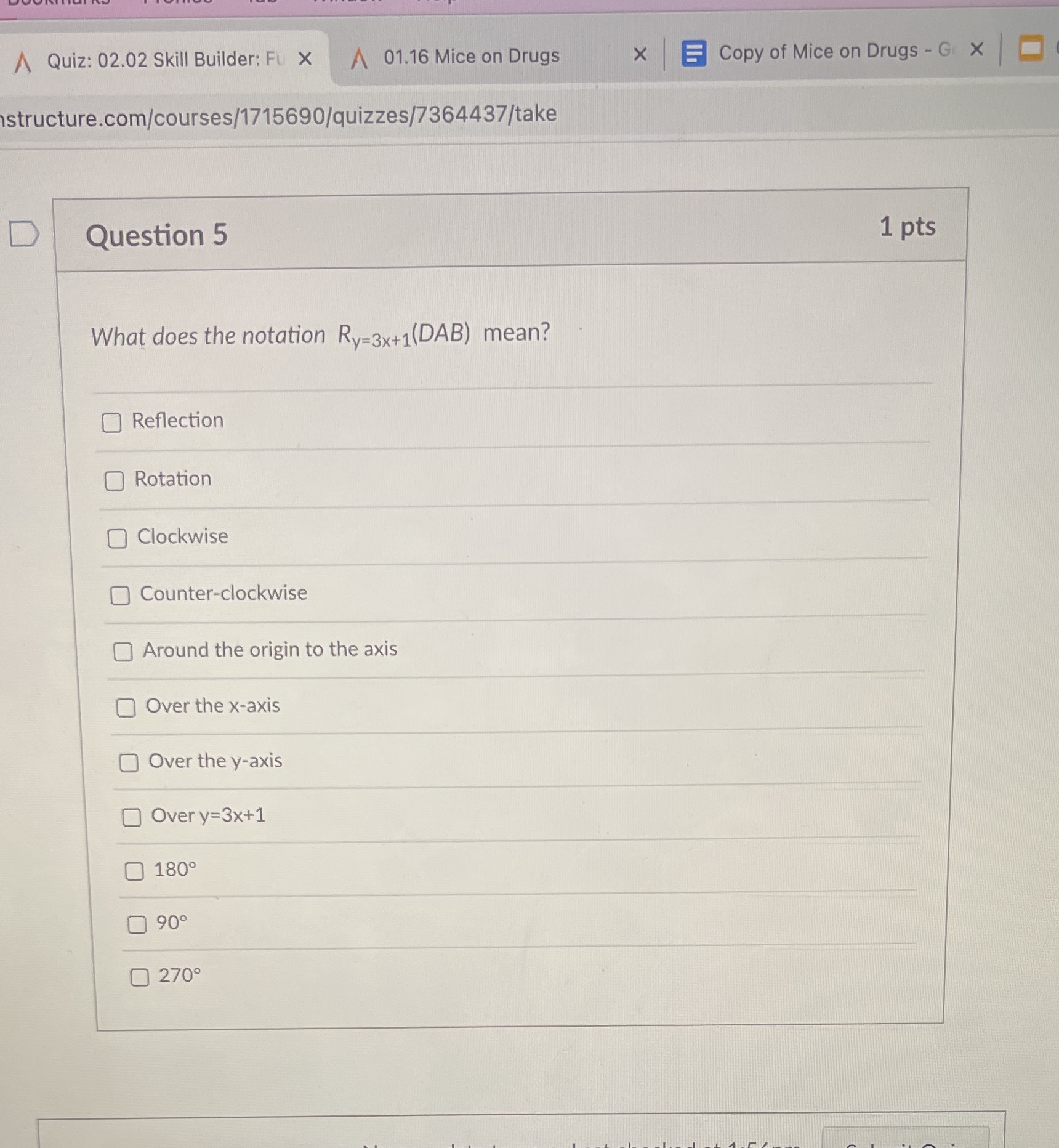 A Quiz: 02.02 Skill Builder: FU X A 01.16 Mice on