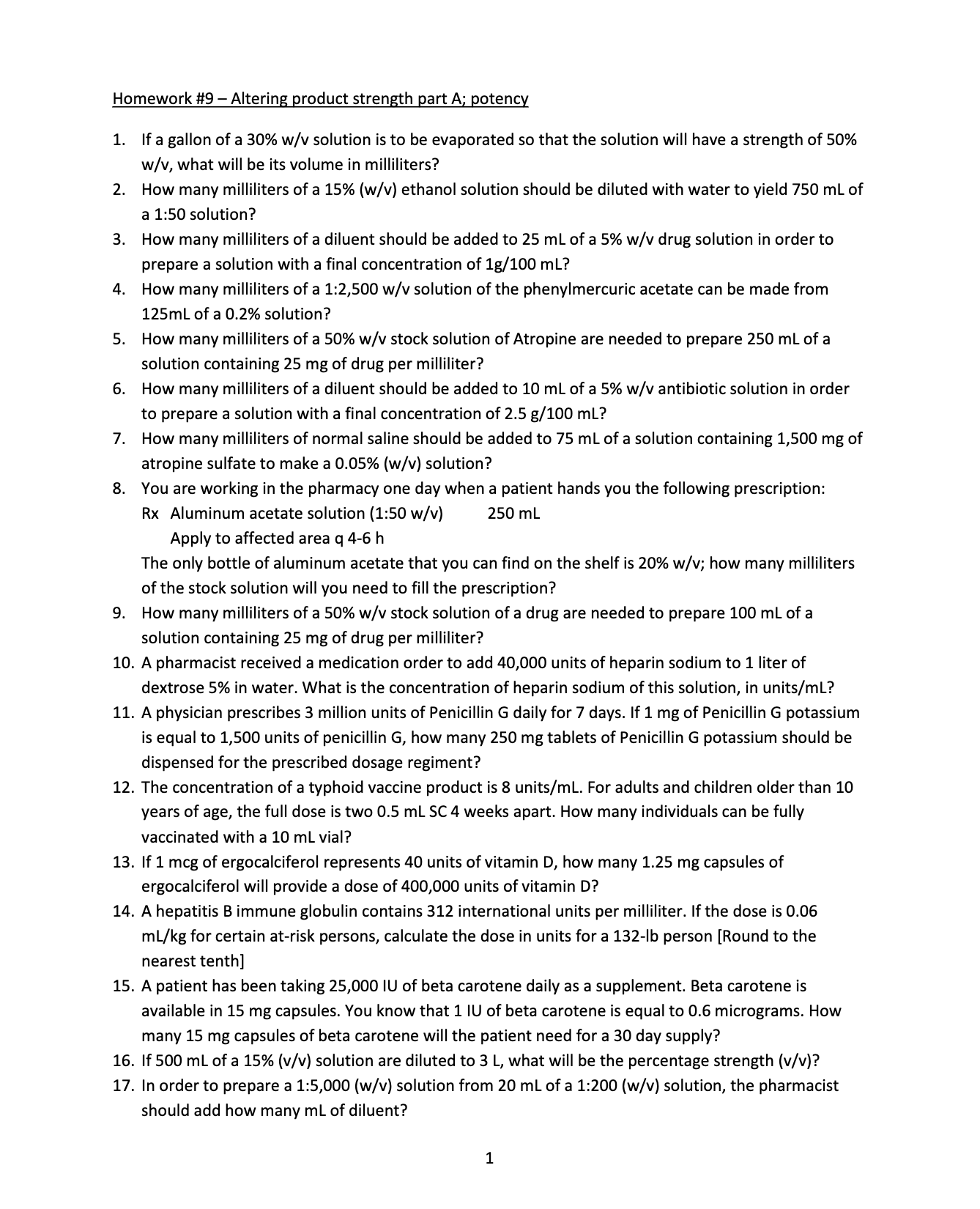 Please answer the following 26 questions Homework