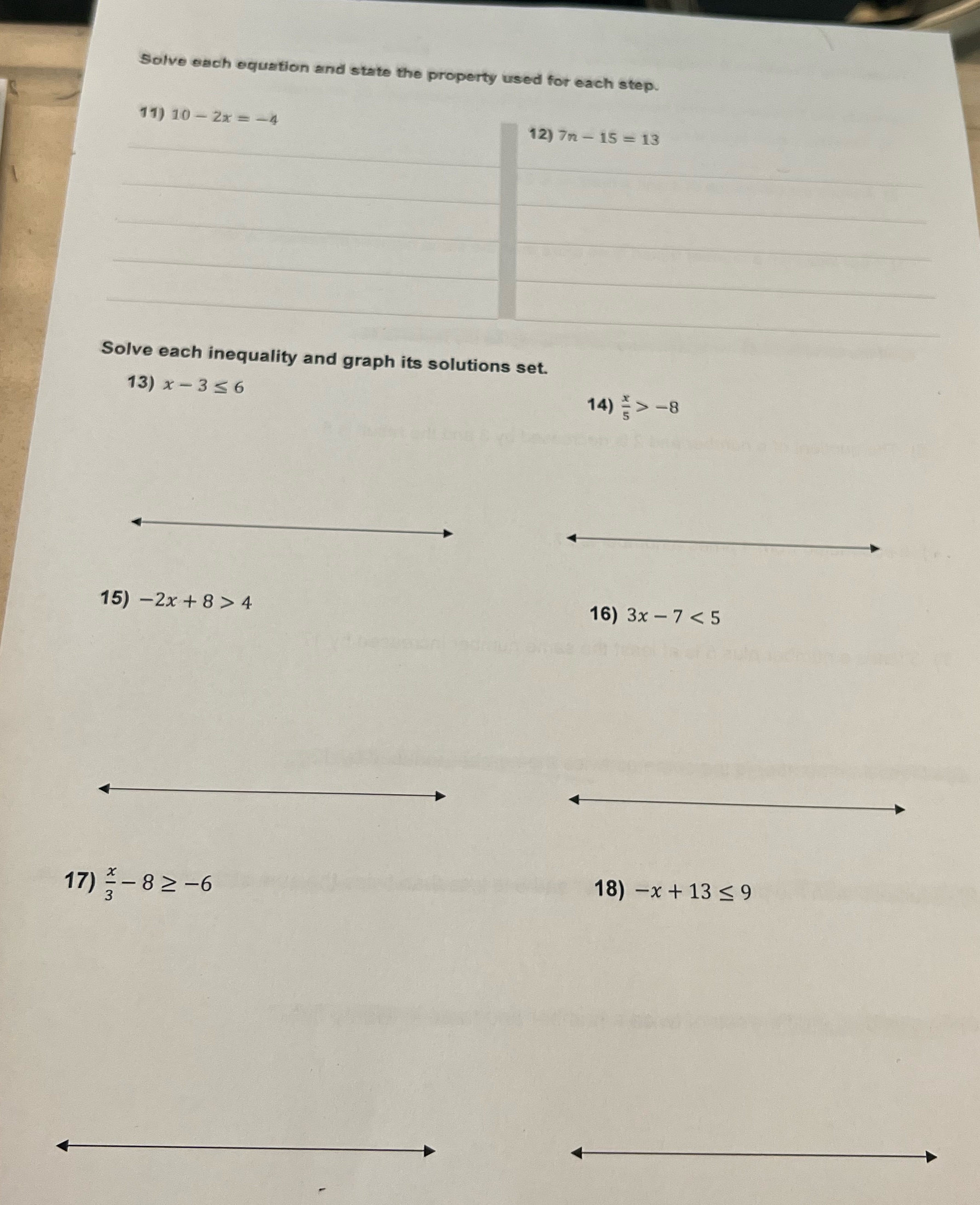 Help please Solve each equation and state the