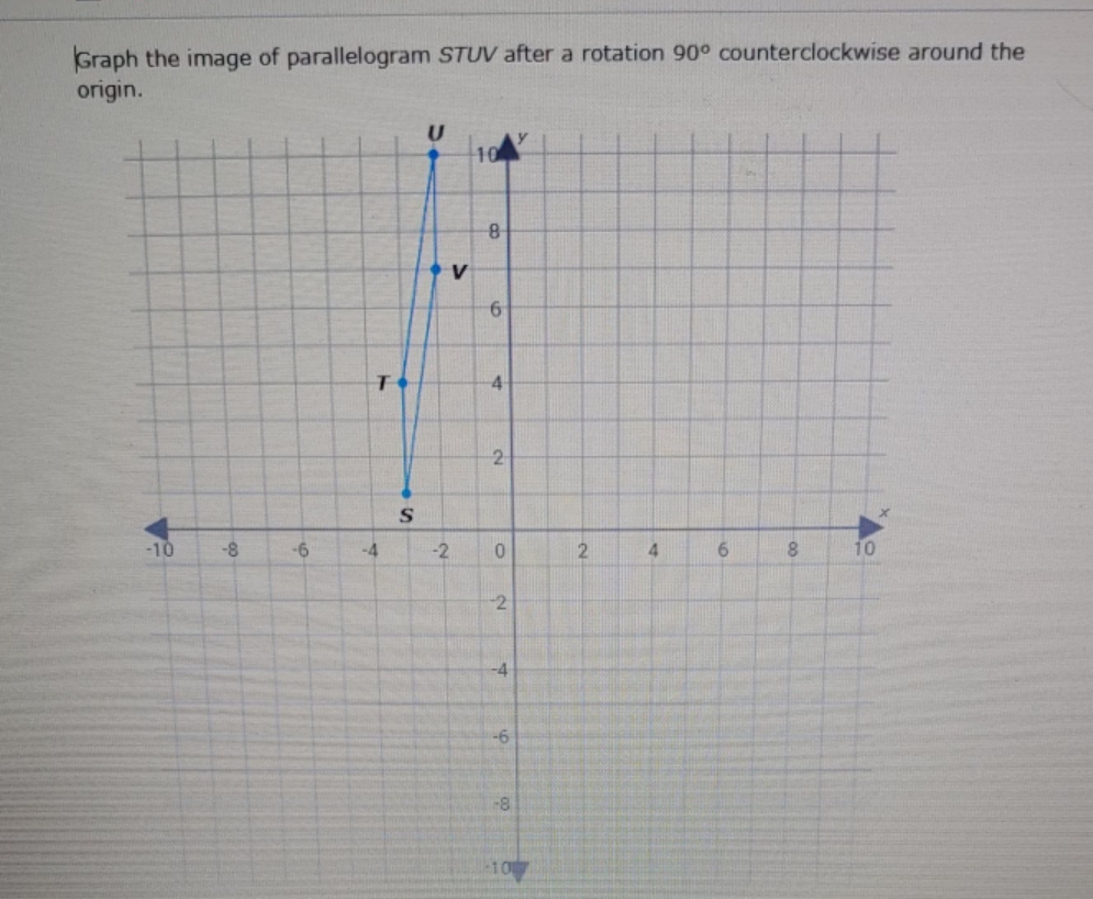 rotation: graph the image Graph the image of
