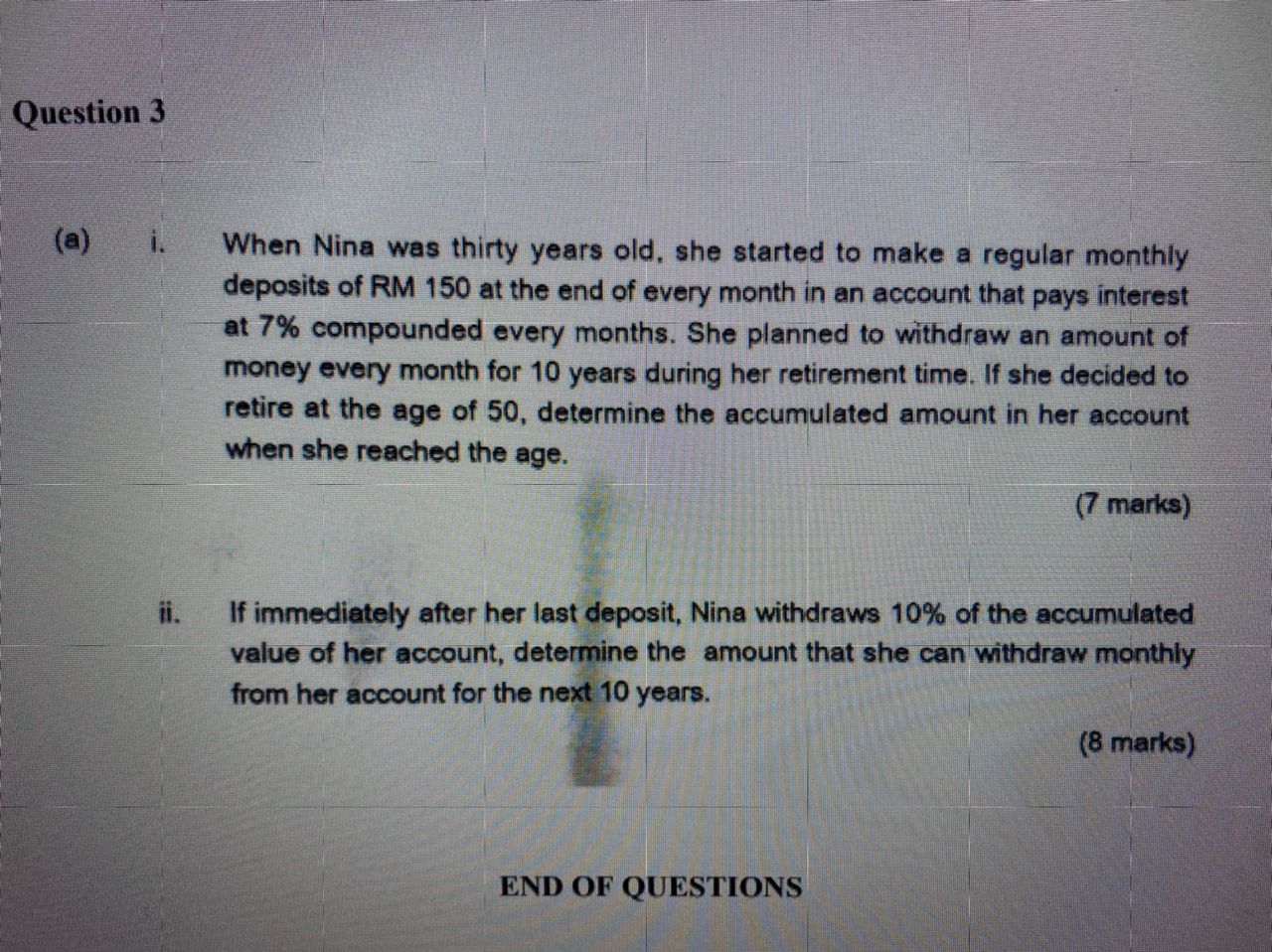 The questions are related to simple interest