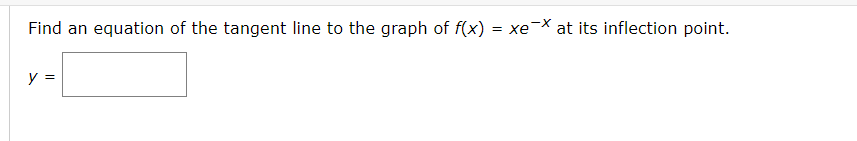 Find an equation of the tangent line to the graph