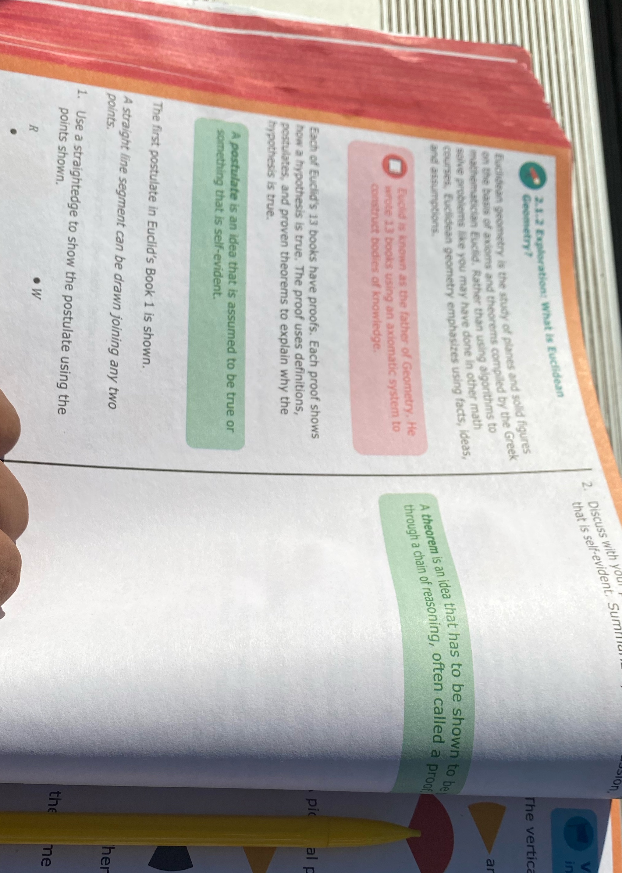 2. Discuss with y that is self-evident. Sum 2.1.2