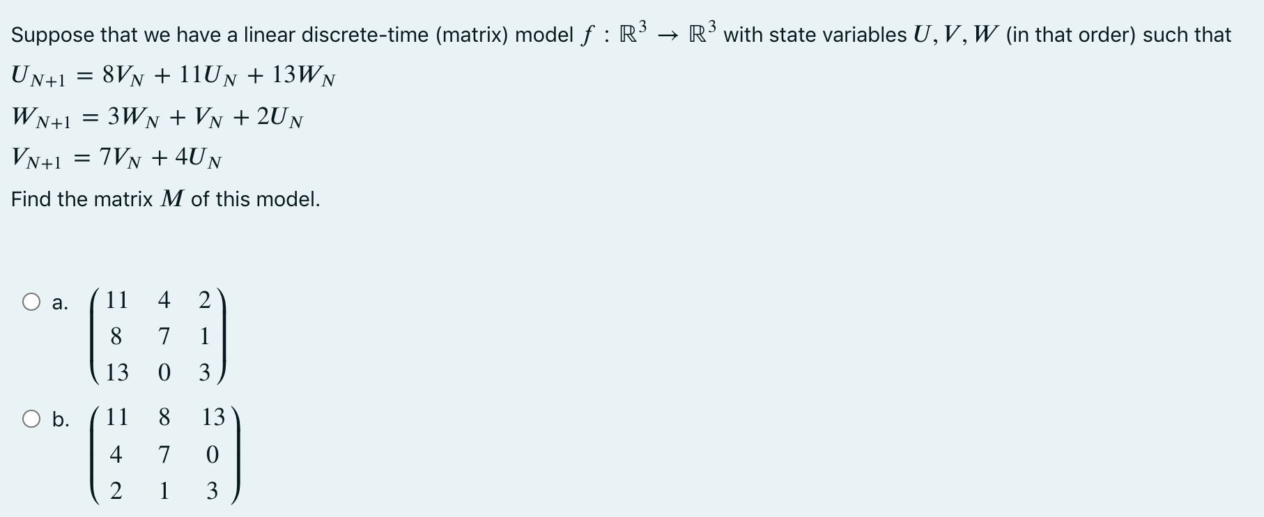 Answer this multiple choice problem \fSuppose