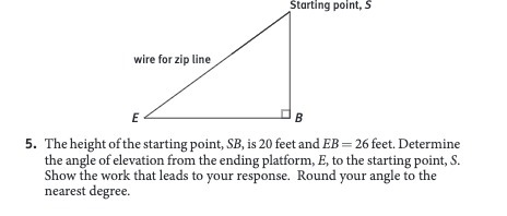 Starting point, S wire for zip line E B 5. The