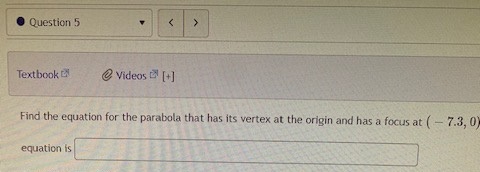 Question 5 Textbook EN @ Videos = [+] Find the