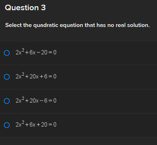 \f\f\fQuestion 6 Consider the quadratic function