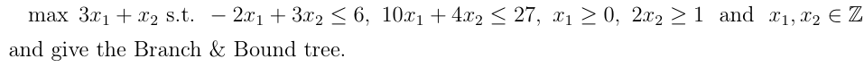 Run the Branch & Bound algorithm to solve the