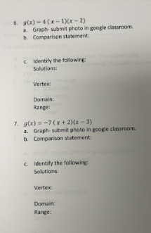 For each problem you will: in Graph it in desmos