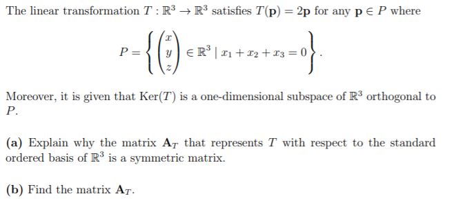 Consider the inner product space R^3 where vector
