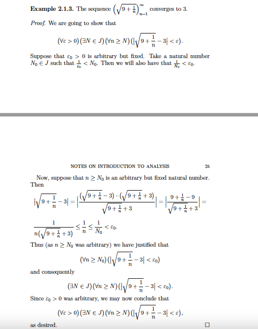 prove D3 Example 2.1.3. The sequence (V/9+ :