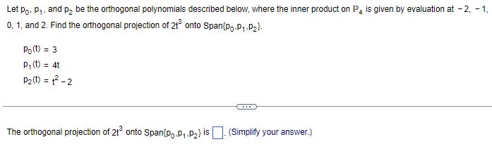 1. This exercise refers to P2 wiltt the inner