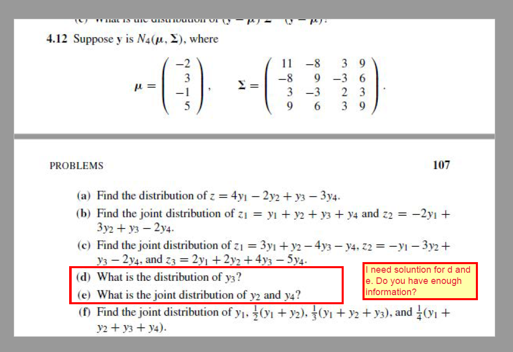 Please see image. I need answer for d and e. If you