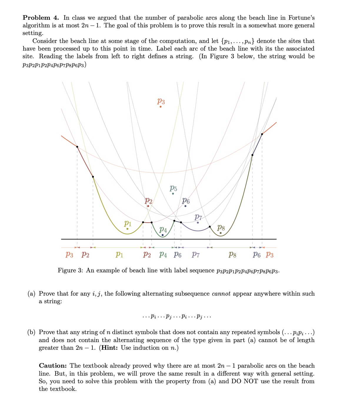 Problem 4. In class we argued that the number of