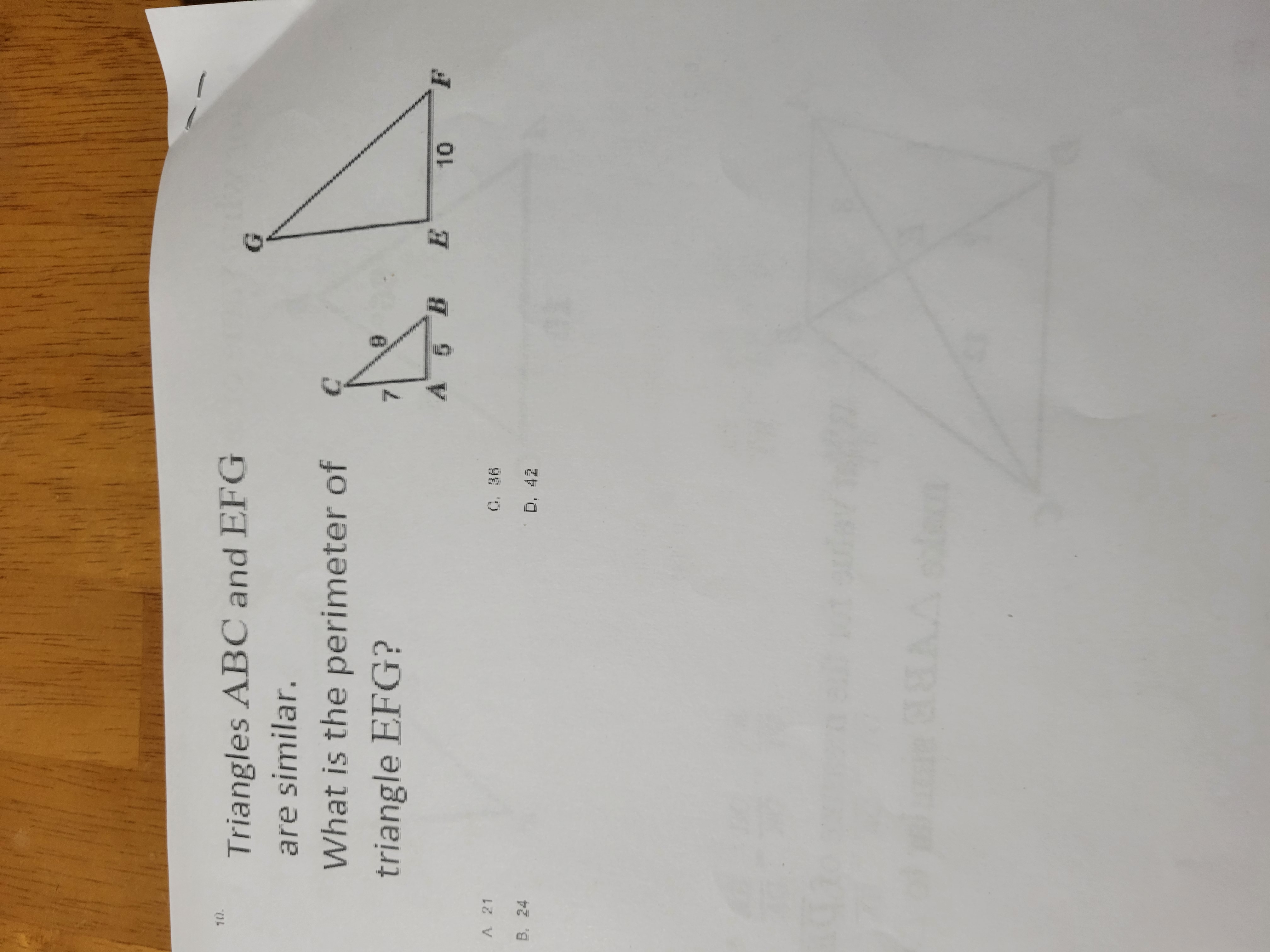 A Which of the following correctly describes the