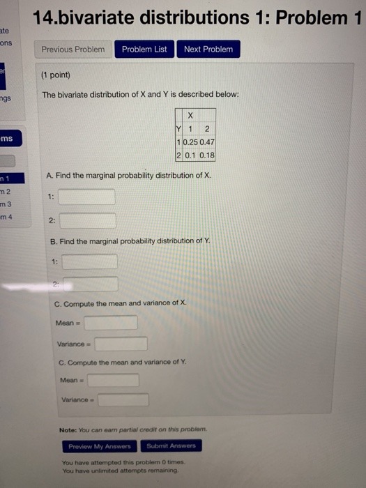 Bivariate distribution Question 2 |3 Mark|: