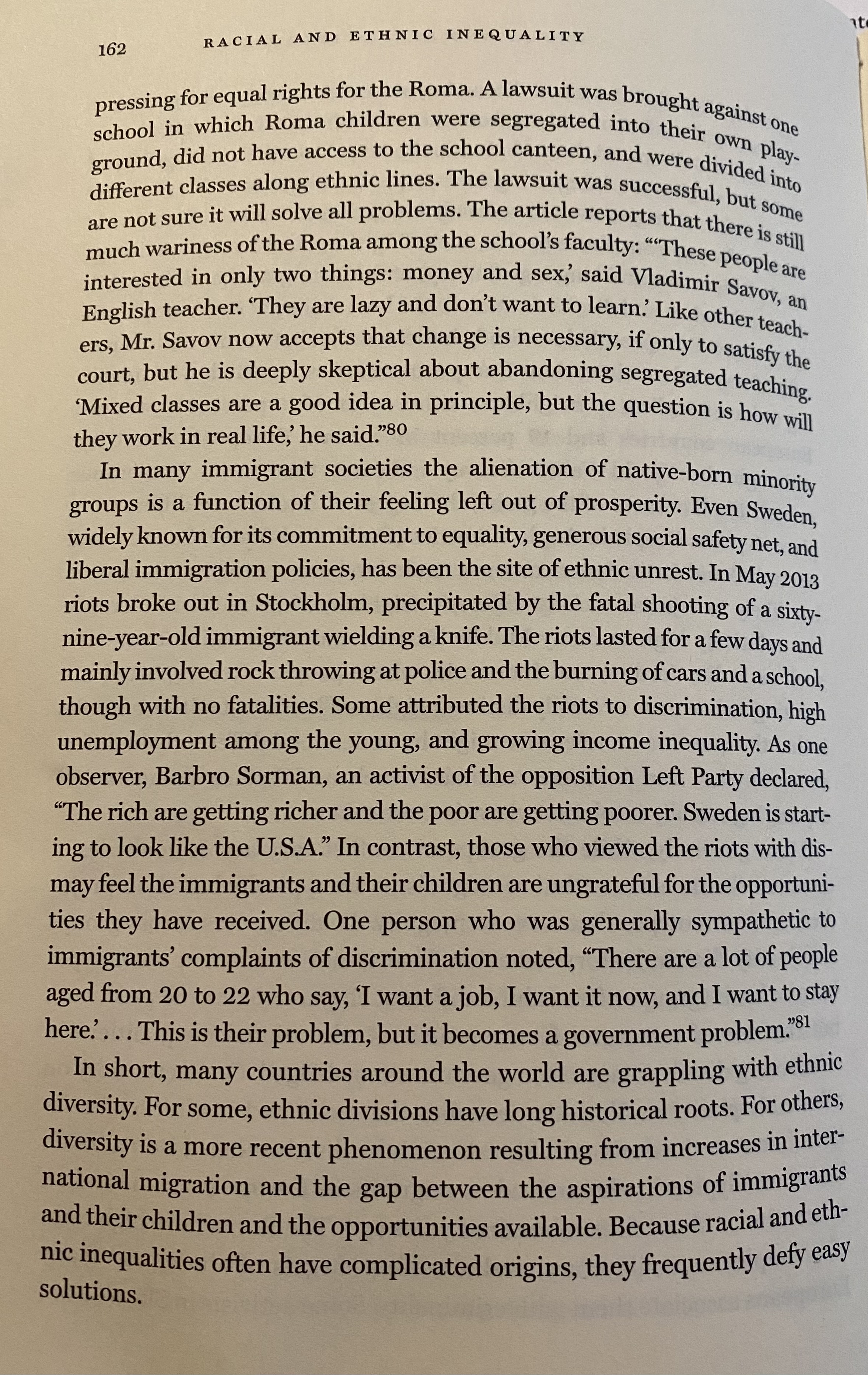 Examining the experience of minorities around the