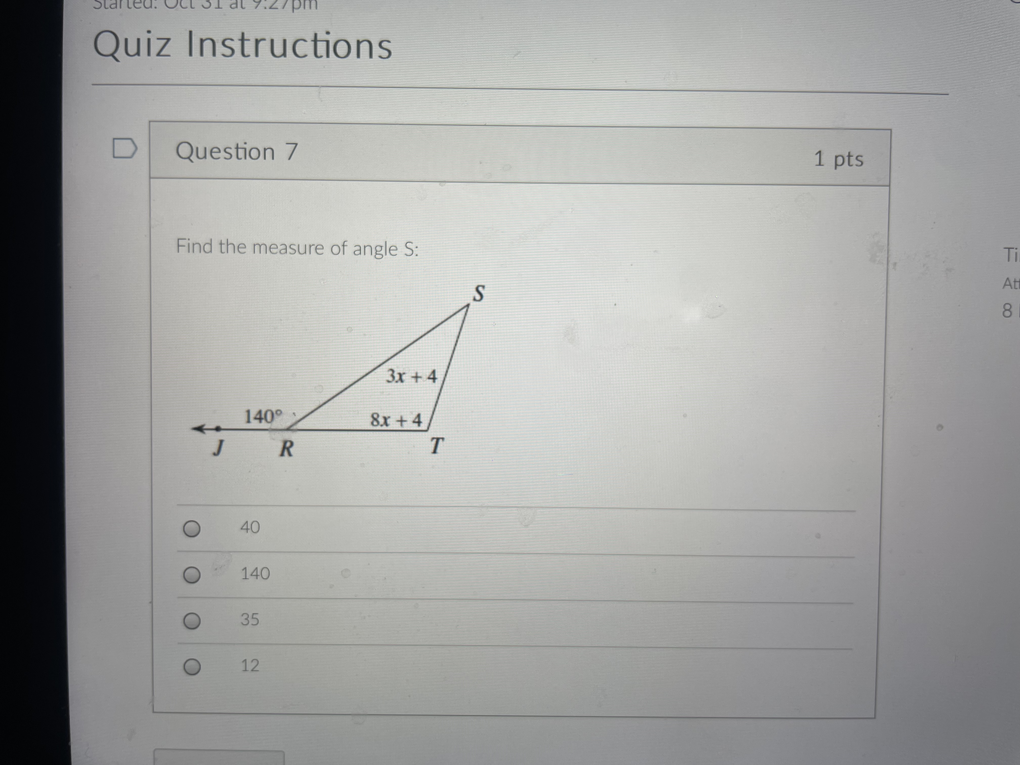 Quiz Instructions Qu ? Qu ? Qu ? Qu D Question 2