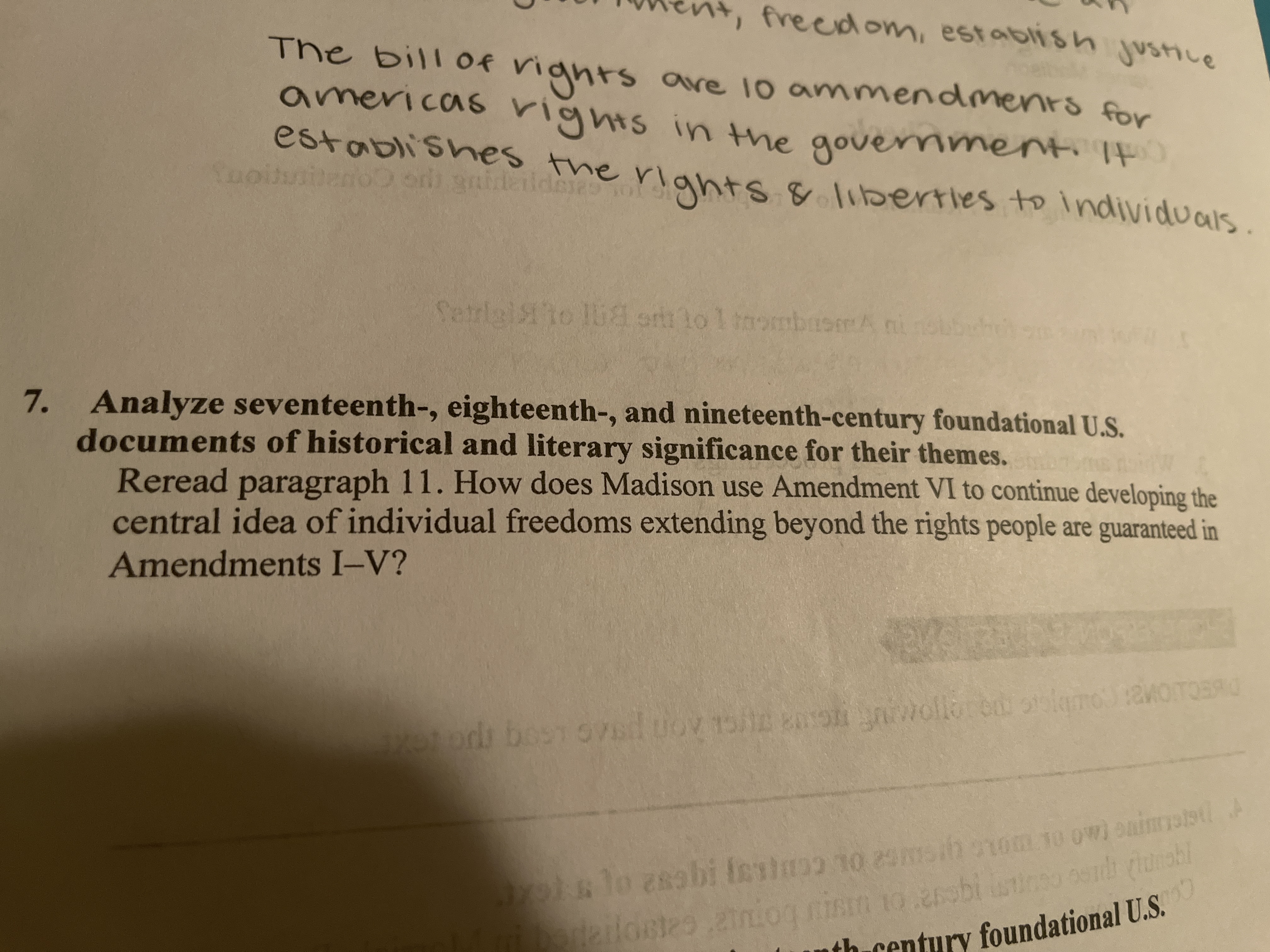 int, freedom, establish justice The bill of