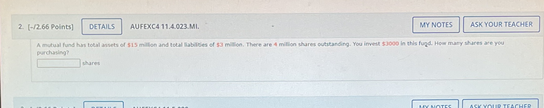 2. [-/2.66 Points] DETAILS AUFEXC4 11.4.023.MI.
