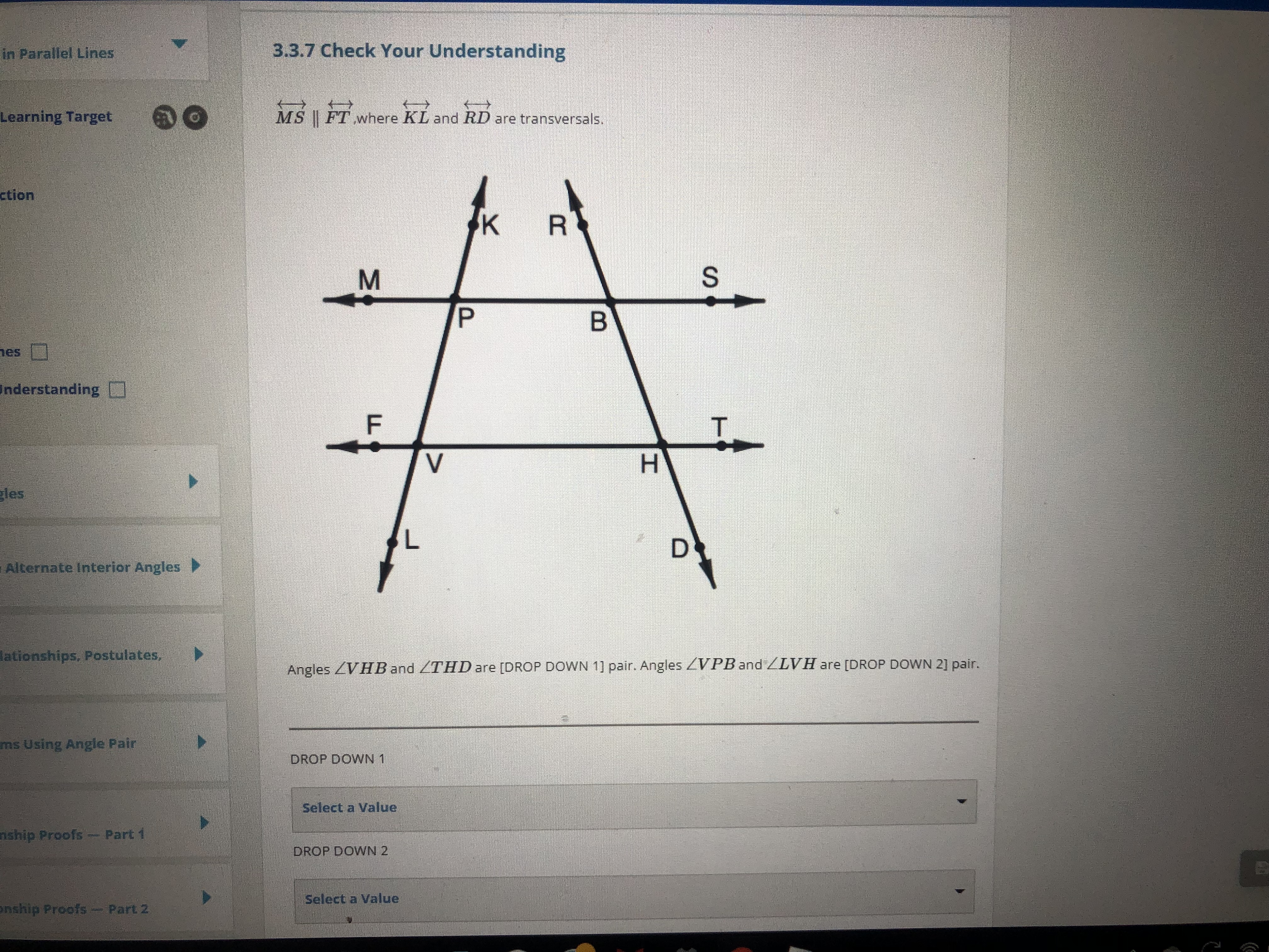 in Parallel Lines 3.3.7 Check Your Understanding