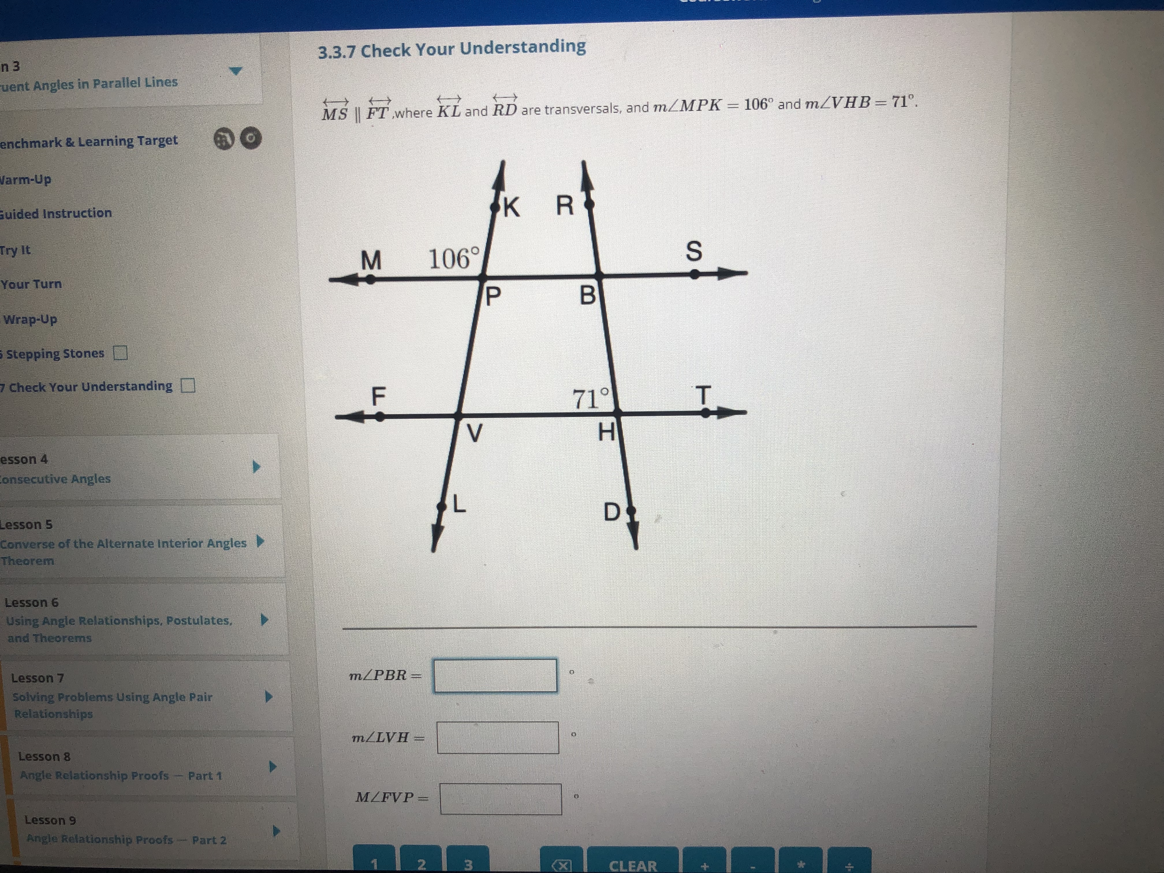 in Parallel Lines 3.3.7 Check Your Understanding