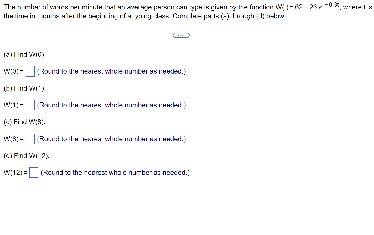Q3 - U.3t The number of words per minute that an
