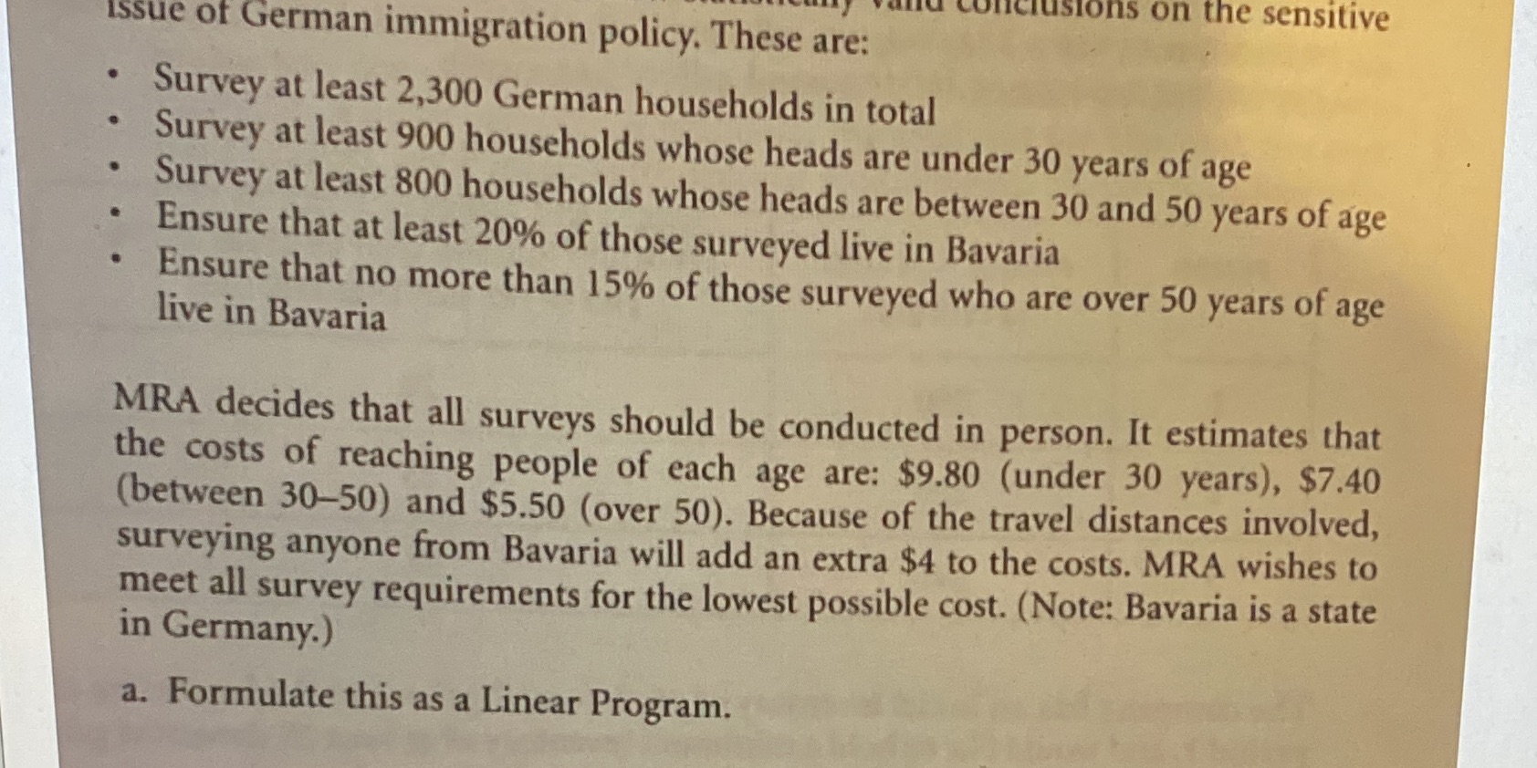 for the linear programming i need objective