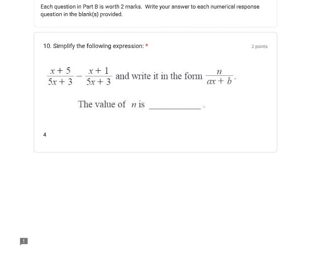 Each question in Part A is worth 2 marks. Read