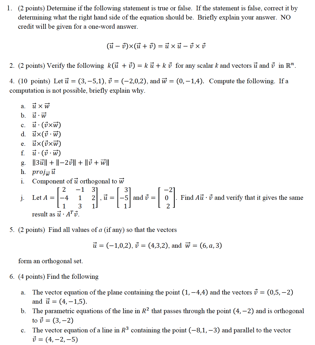 Determine if the following statement is true or