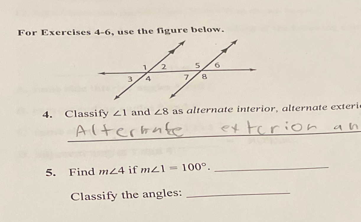 For Exercises 4-6, use the figure below. 1 2 5 6