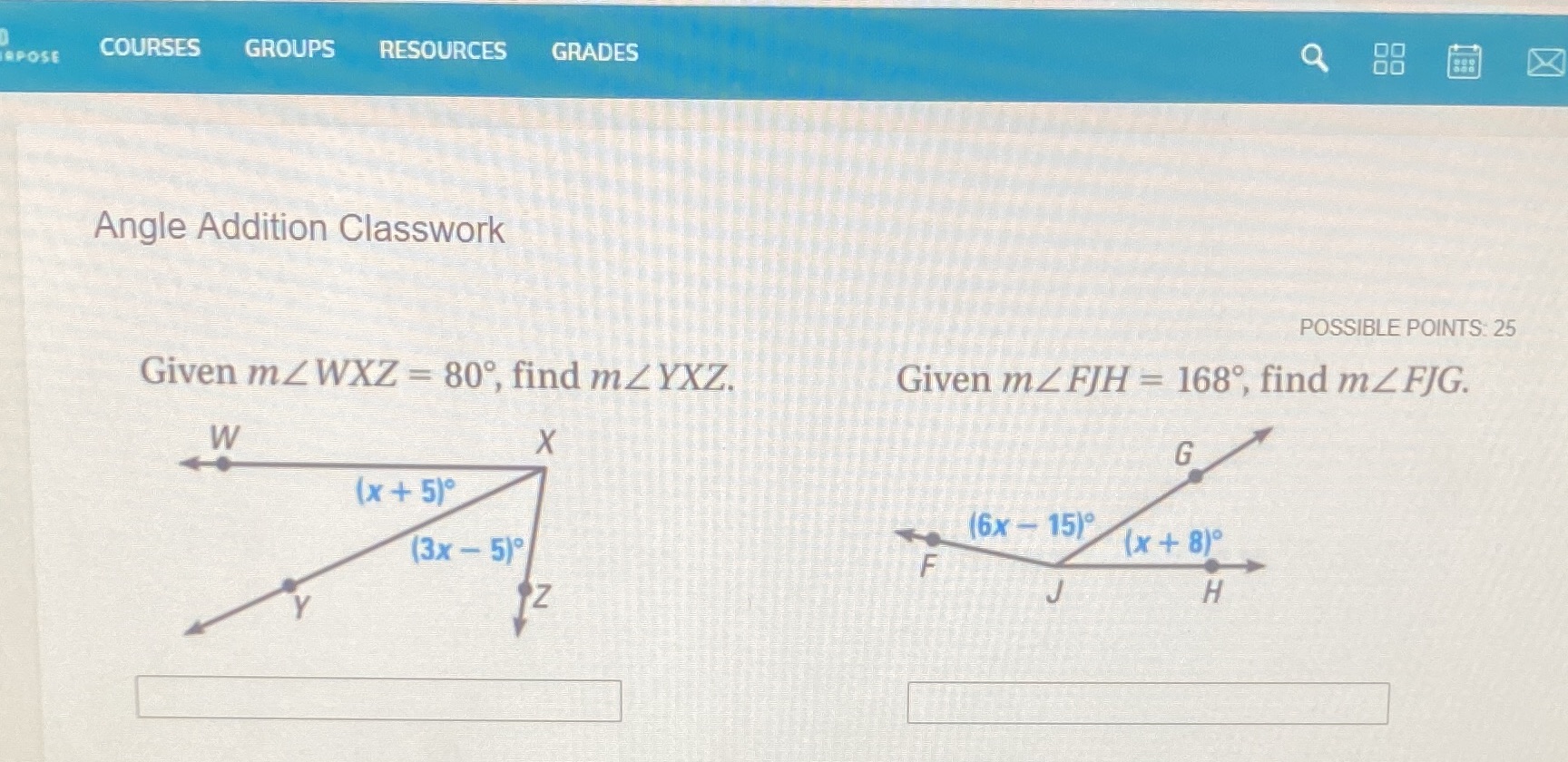 APOSE COURSES GROUPS RESOURCES GRADES a Angle