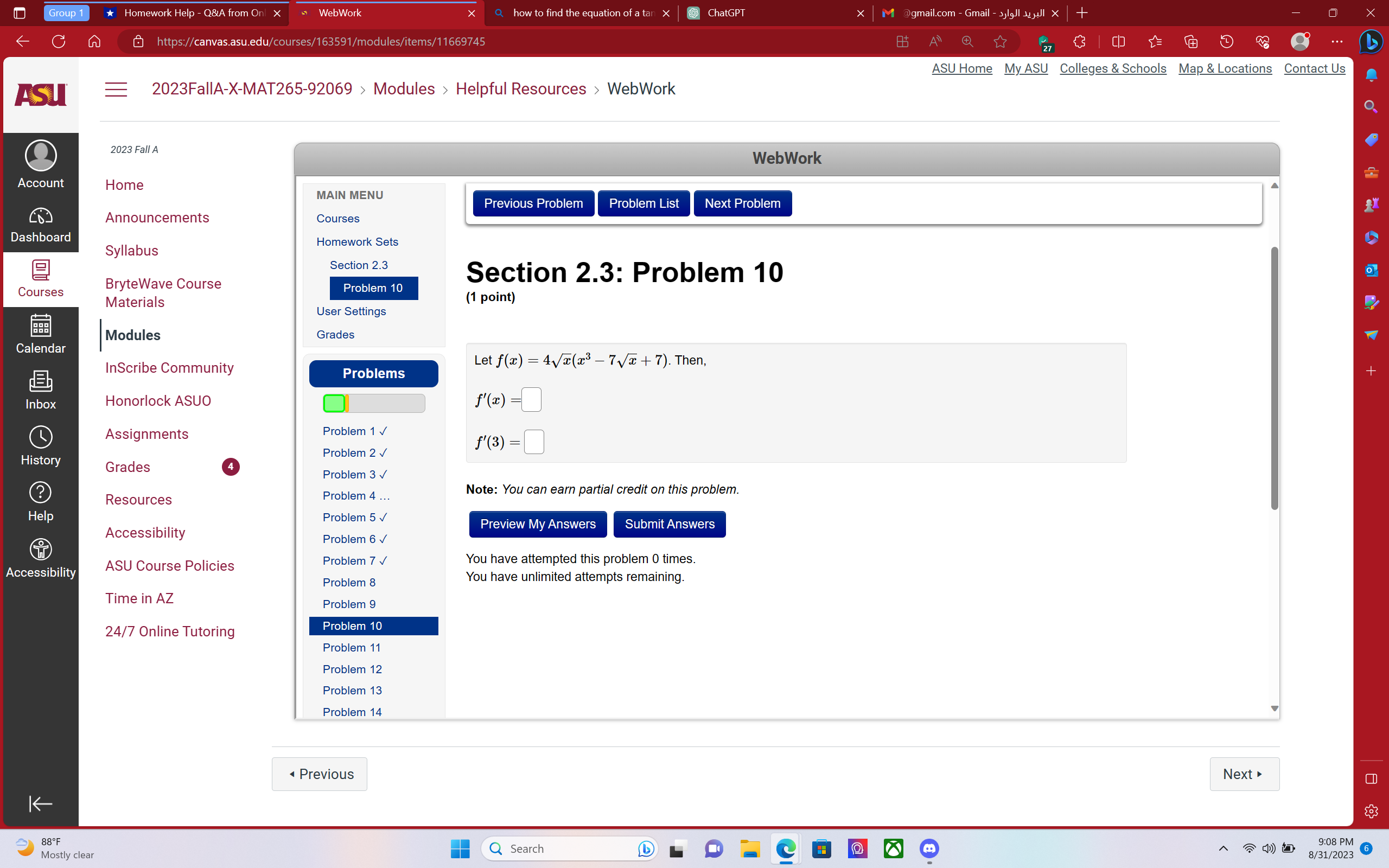 Group 1 Homework Help - Q&A from Onl x WebWork x