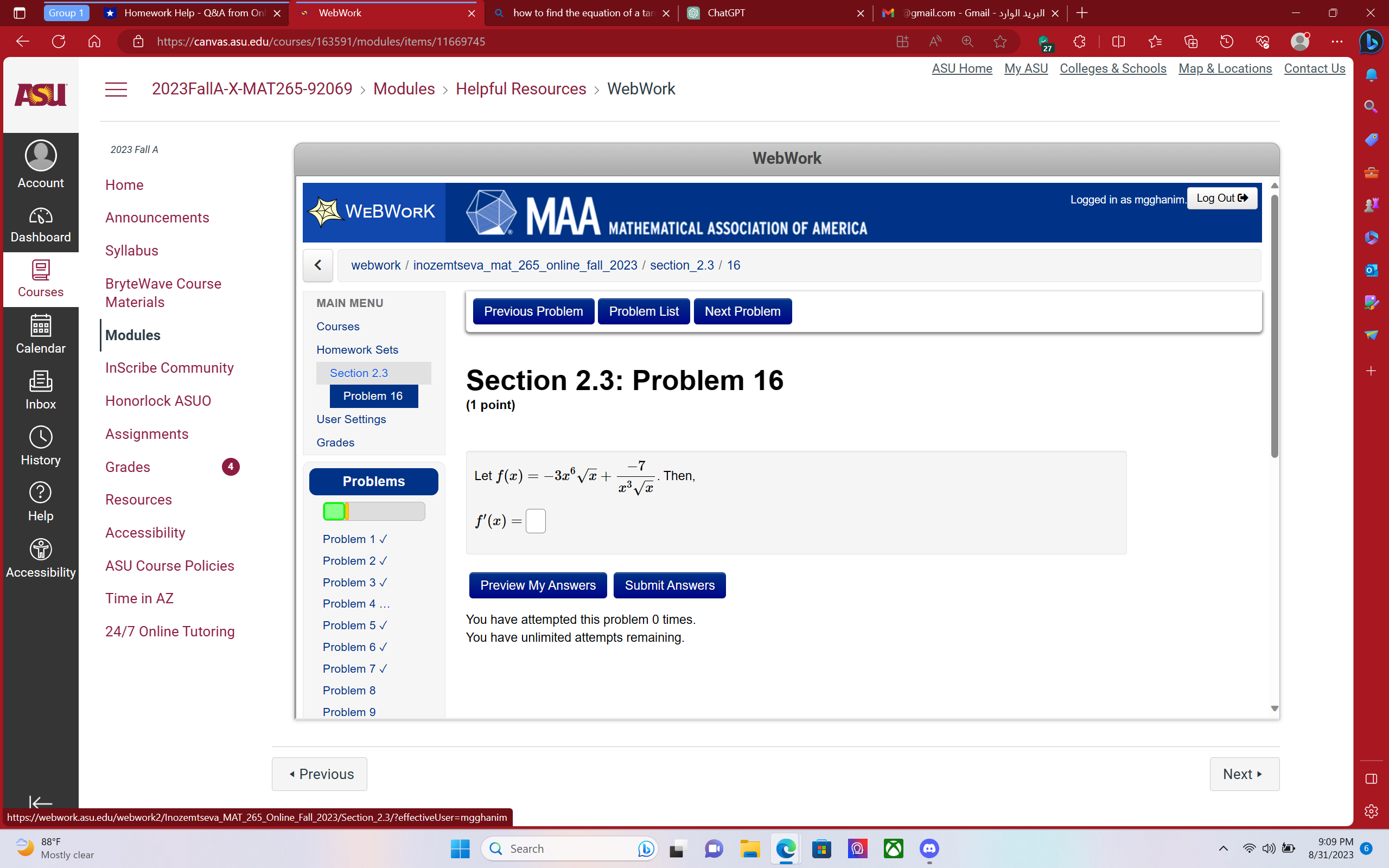 Group 1 Homework Help - Q&A from Onl x WebWork x