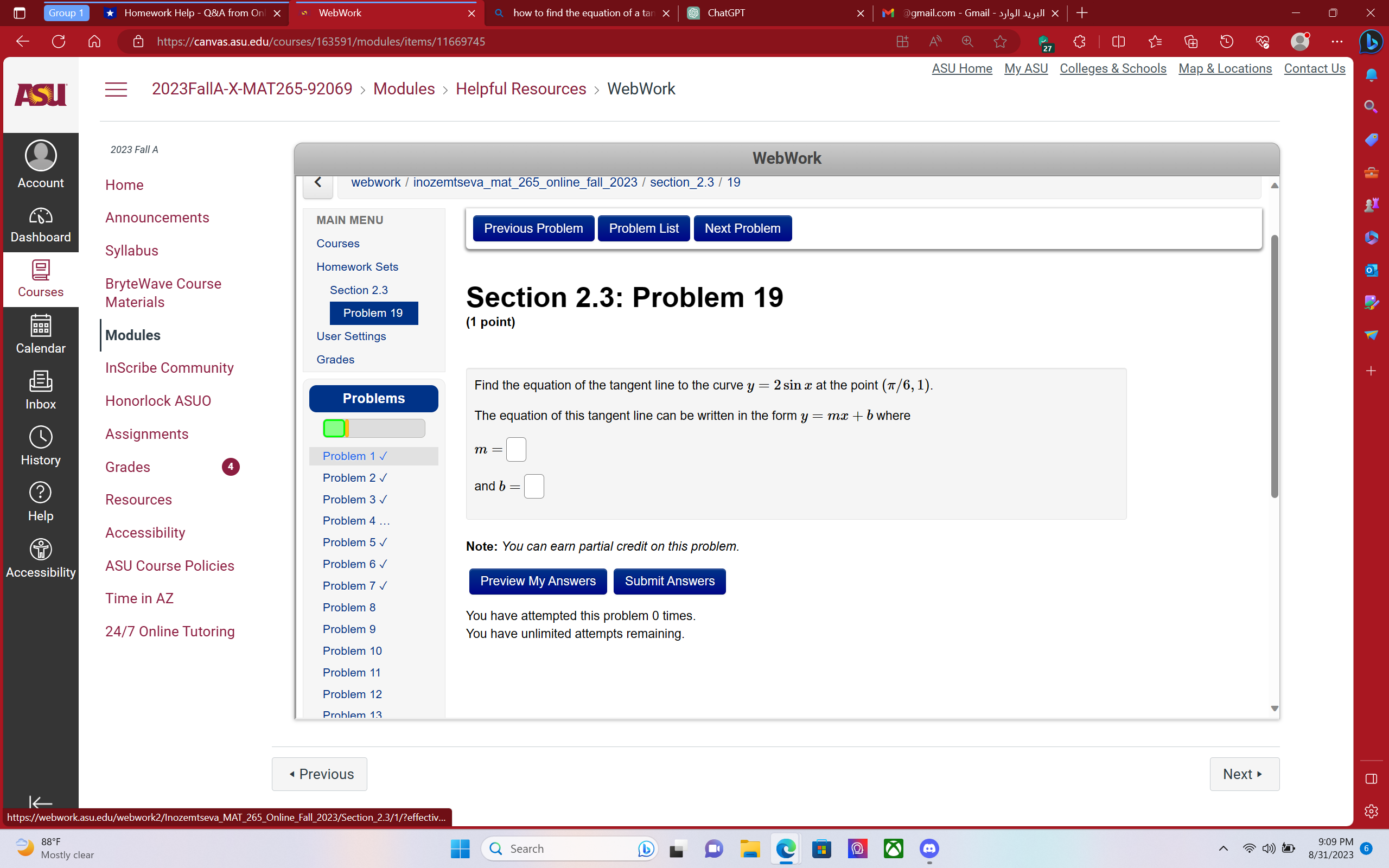 Group 1 Homework Help - Q&A from Onl x WebWork x