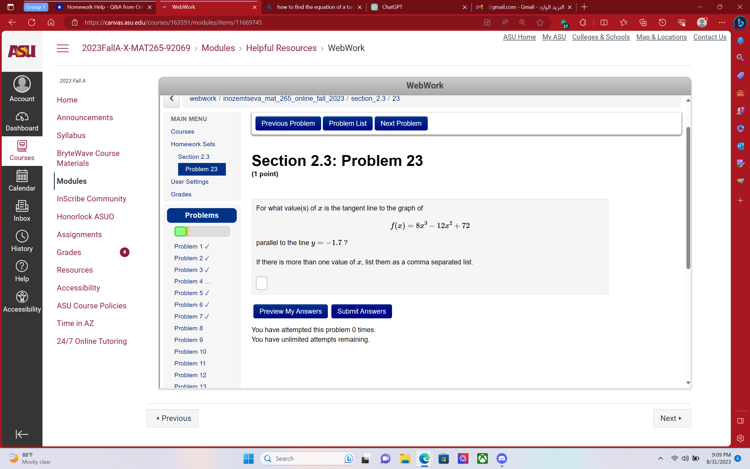 Group 1 Homework Help - Q&A from Onl x WebWork x